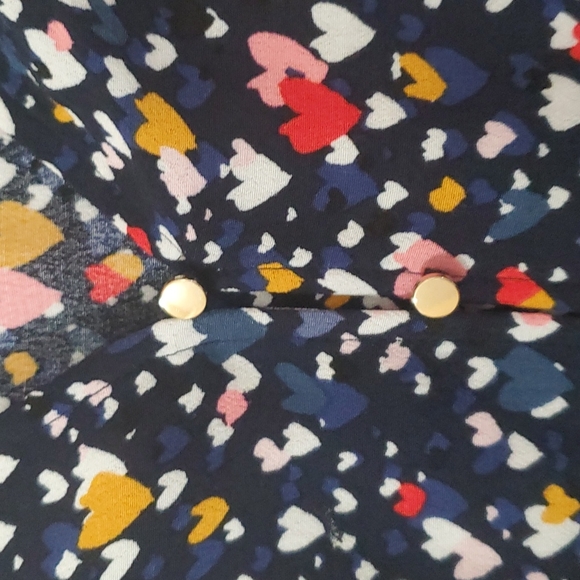 ❤  Loft Oversized Heart Ruffle Drop waist Dress - Picture 5 of 8